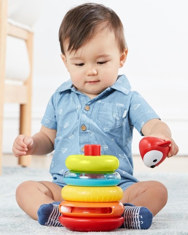 Skip Hop, Explore & More, układanka piramidka, lis