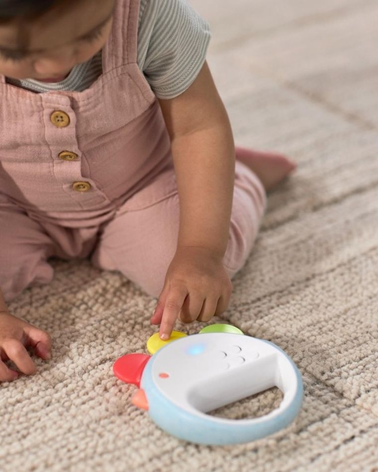 Skip Hop, Kurczaczek Farmstand, interaktywny tamburyn, zabawka muzyczna