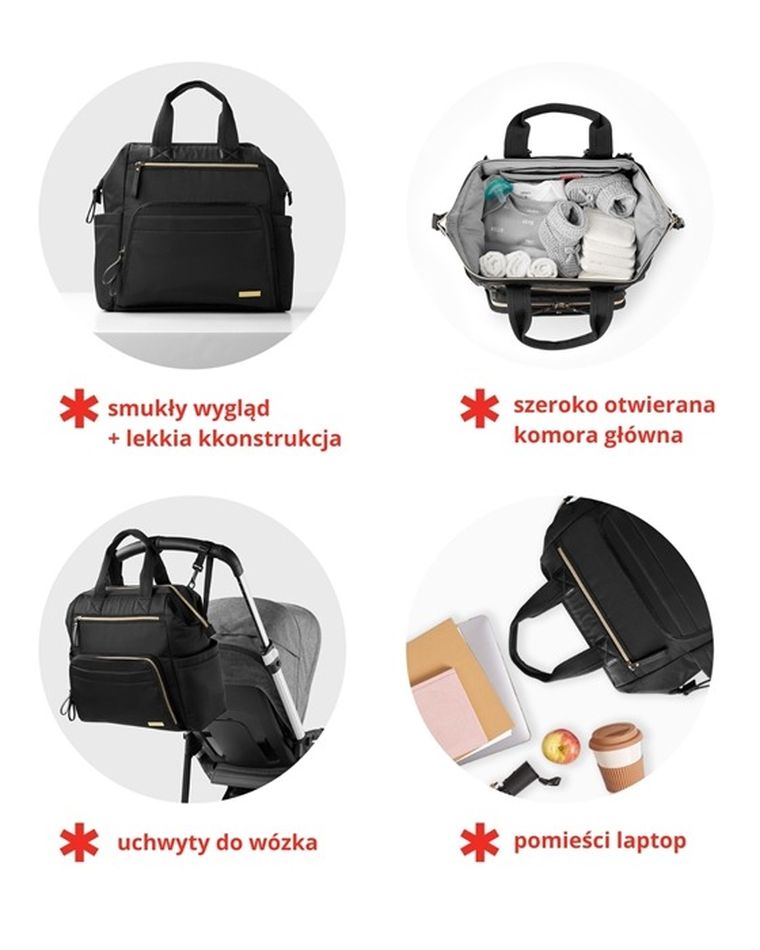 Skip Hop, Mainframe Wide Open, plecak do wózka, navy