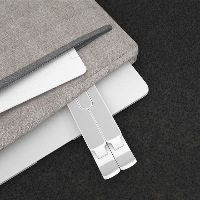 Składana podstawka do laptopa, czarna