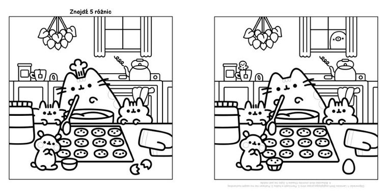 Słodka kolorowanka. Koloruj i zgaduj z kotką Pusheen