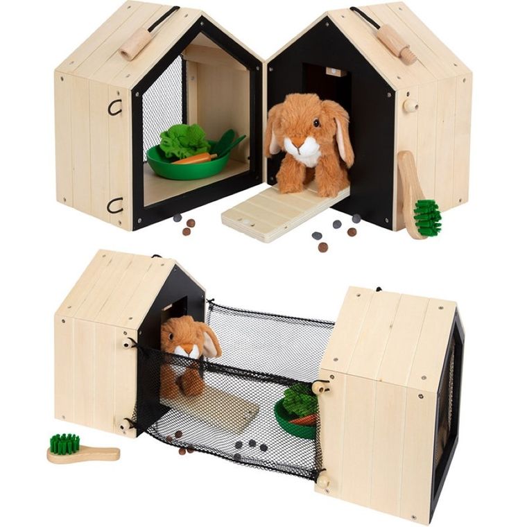 Small Foot, domek z królikiem pluszowym