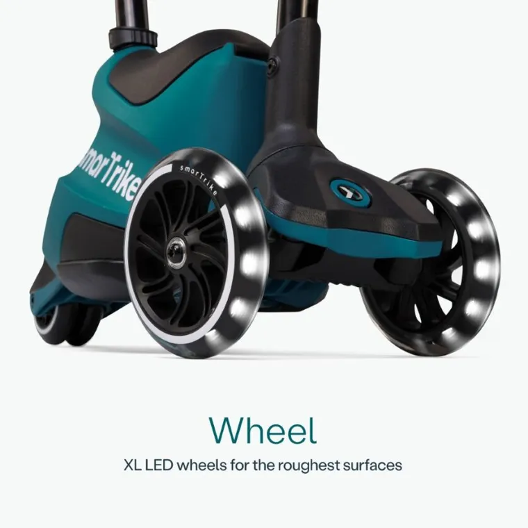 SmarTrike, Xtend Scooter + Ride-on, hulajnoga-jeździk 4w1, Teal