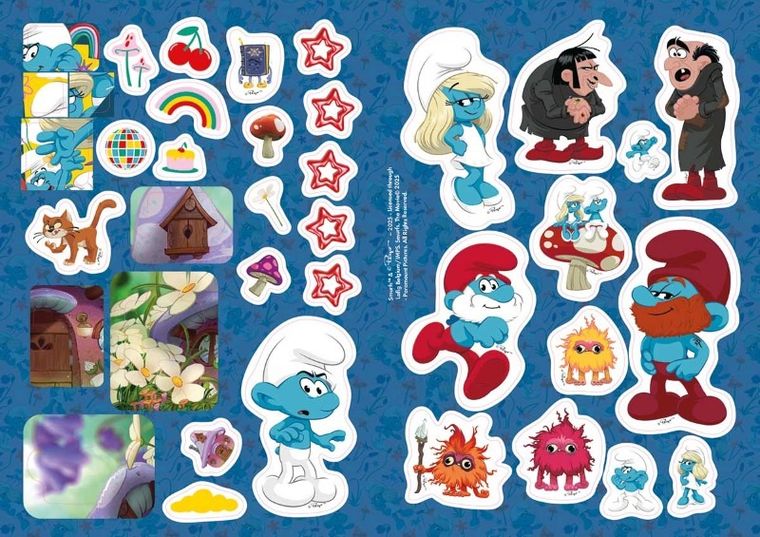 Smerfy. Wielki Film. Książka do wyklejania