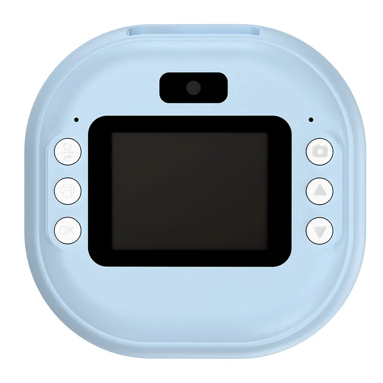 Smiki, aparat fotograficzny z drukarką, niebieski
