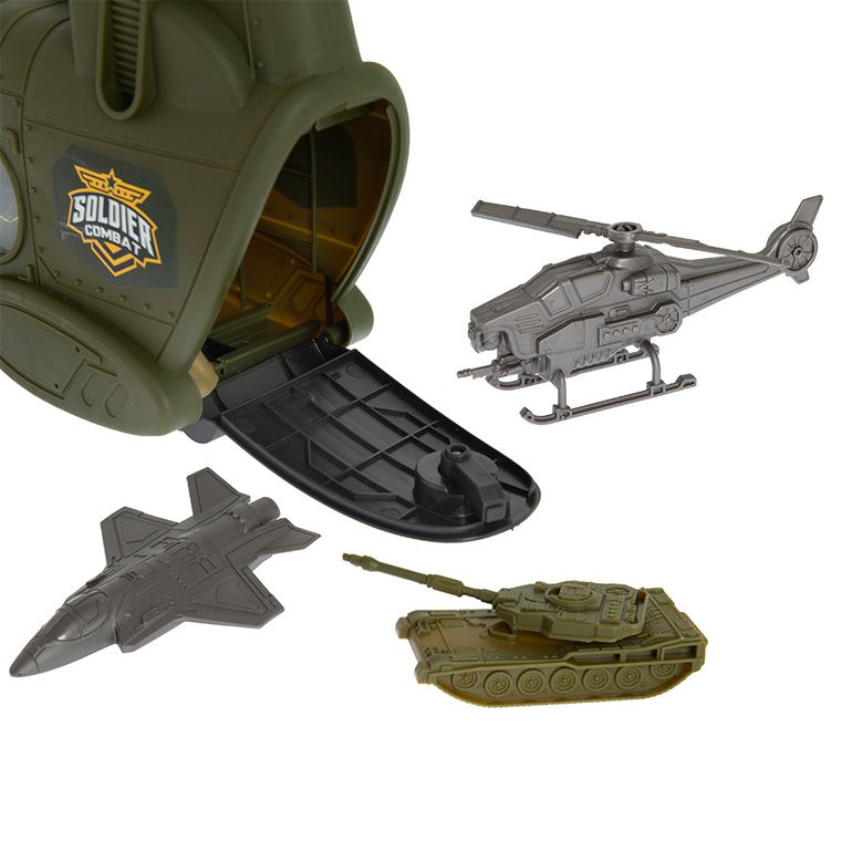 Smiki, Armed Forces, Transportowiec wojskowy, zestaw z pojazdami i żołnierzykami