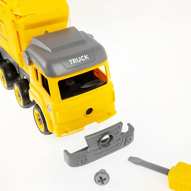 Smiki, ciężarówka transportowa z dźwiękiem, śrubokręt, zestaw