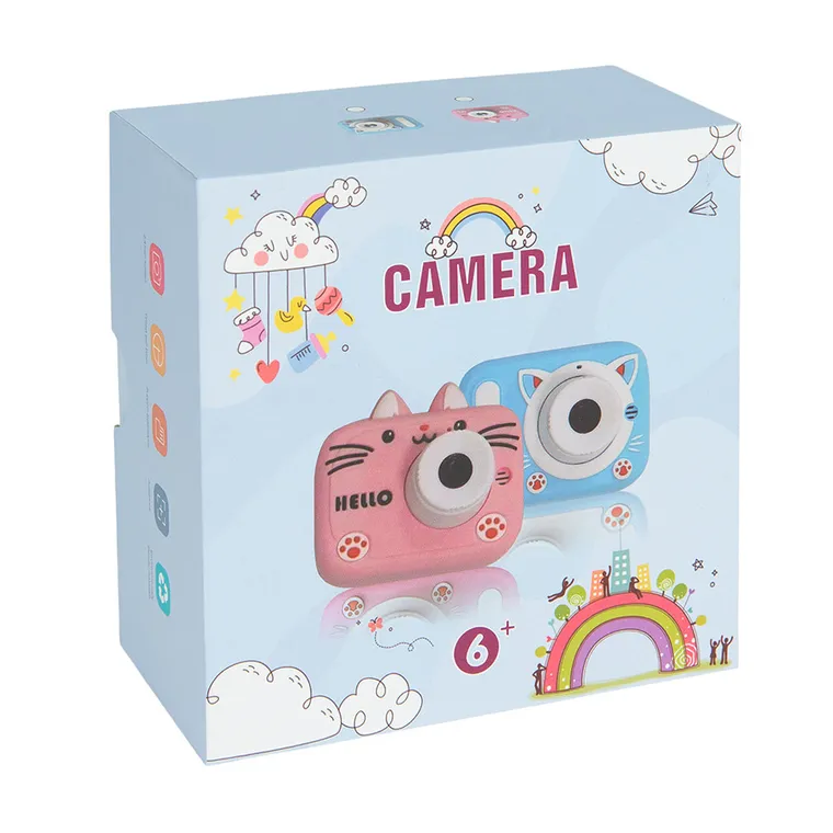 Smiki, Cute Kitty, aparat fotograficzny, niebieski