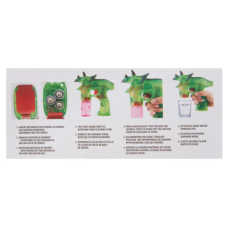 Smiki, Dinozaur, bańki mydlane, światło i dźwięk