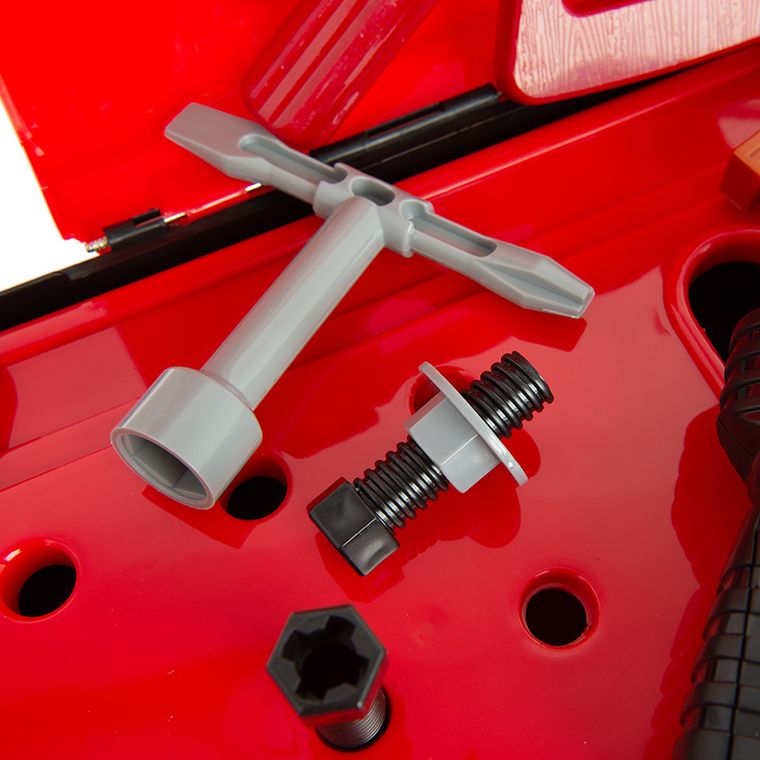 Smiki, duży warsztat majsterkowicza, stół narzędziowy