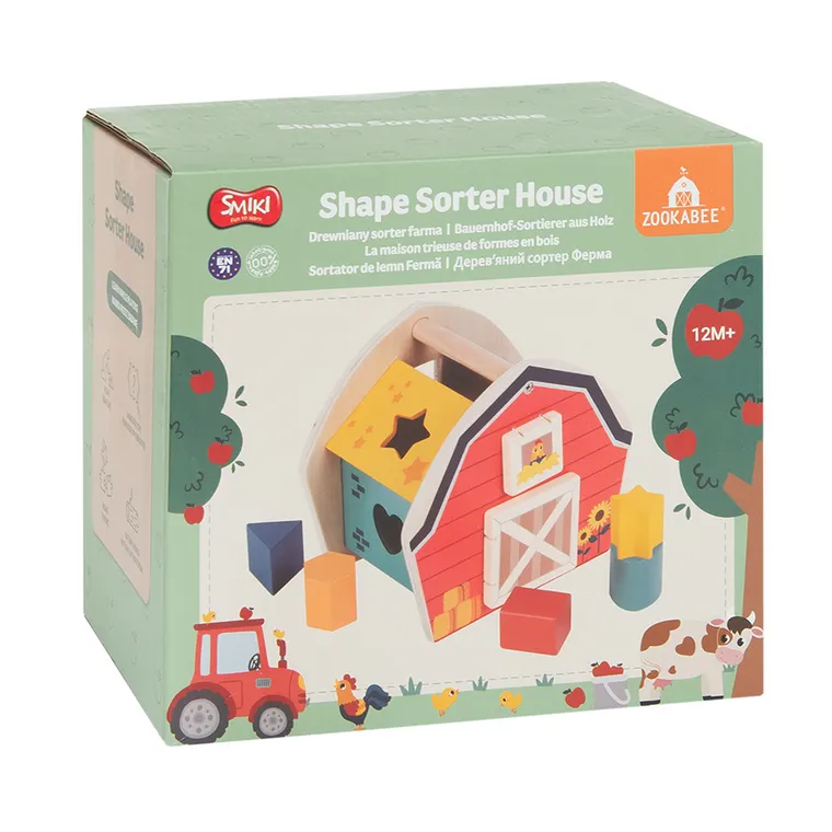 Smiki, Farma, drewniany sorter, 5 elementów