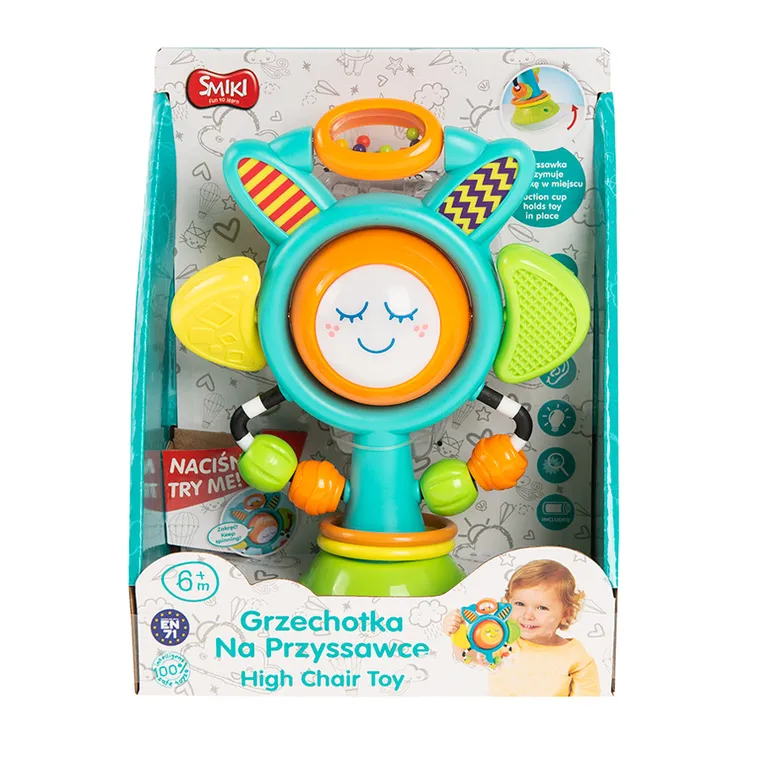 Smiki, High Chair Toy, grzechotka z przyssawką