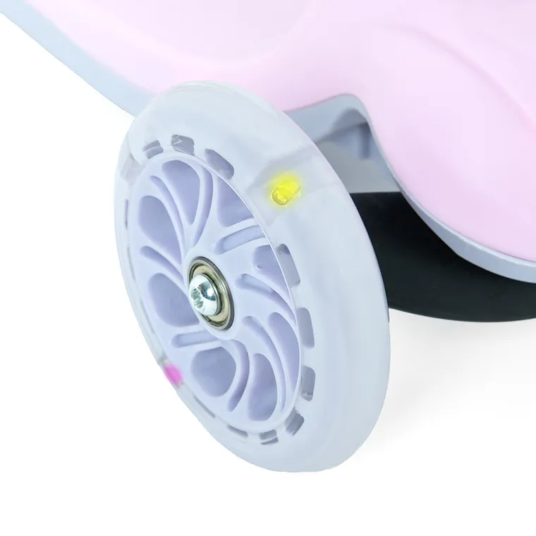 Smiki, hulajnoga 3-kołowa z siedzeniem, różowa