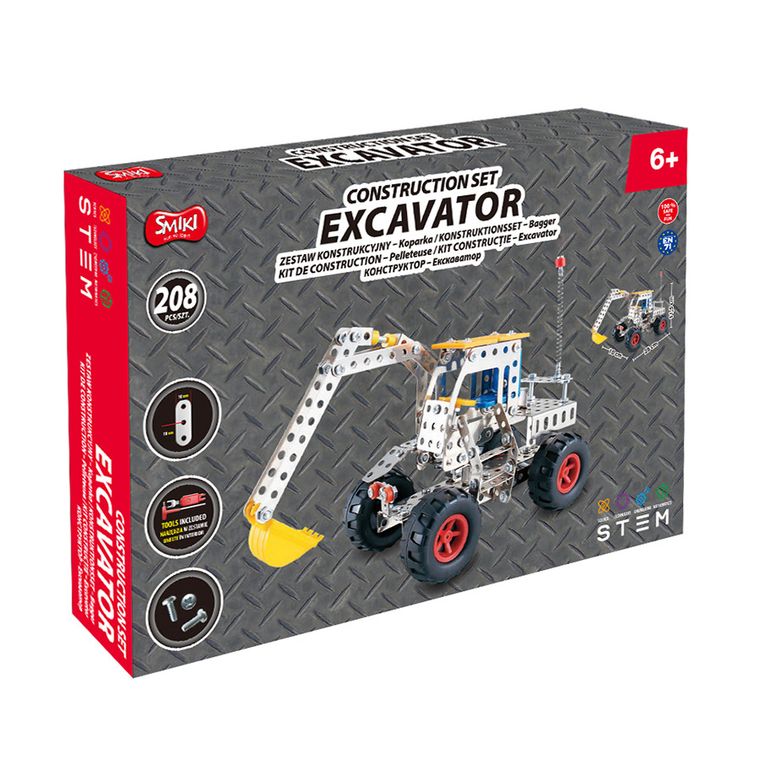 Smiki, Koparka, zestaw konstrukcyjny, 208 elementów