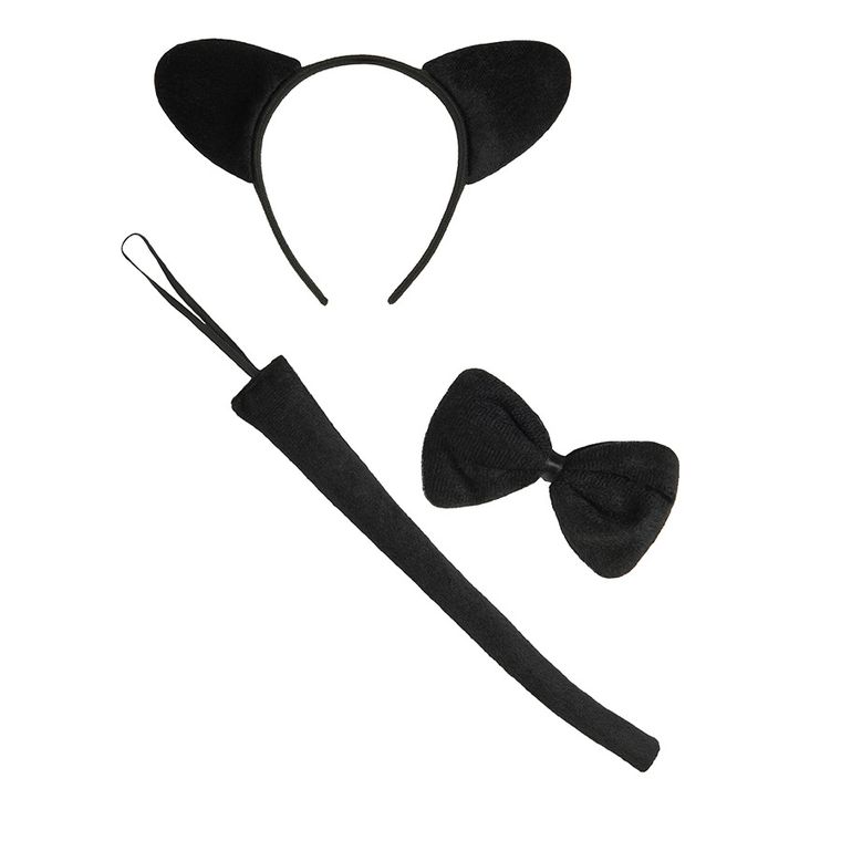 Smiki, Kot, strój dla dzieci, czarny, 5-6 lat