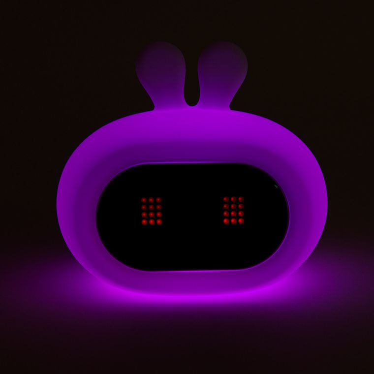 Smiki, Królik, lampka silikonowa LED z zegarkiem