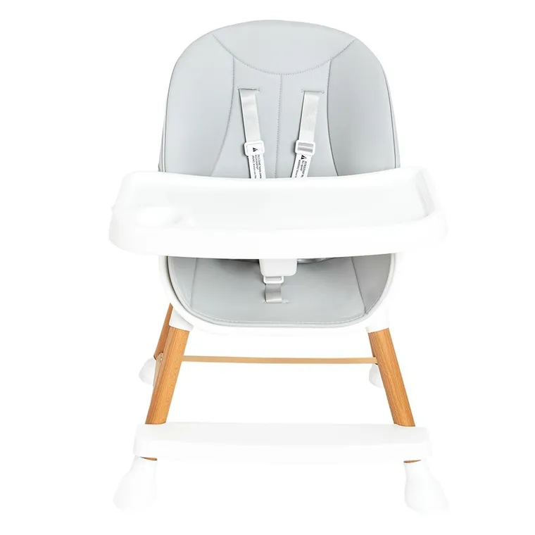 Smiki, krzesełko do karmienia, szare