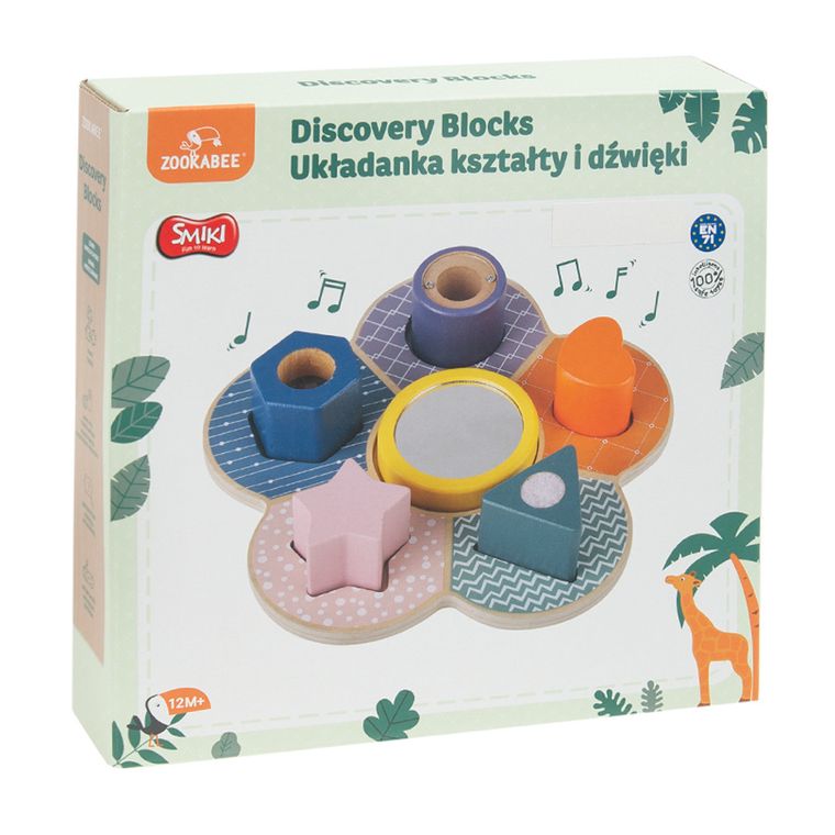 Smiki, Kształty i dźwięki, drewniana układanka