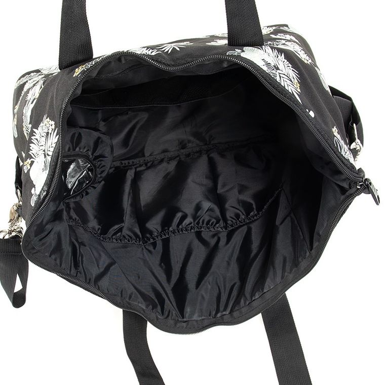 Smiki, Kwiaty, torba do wózka, czarna