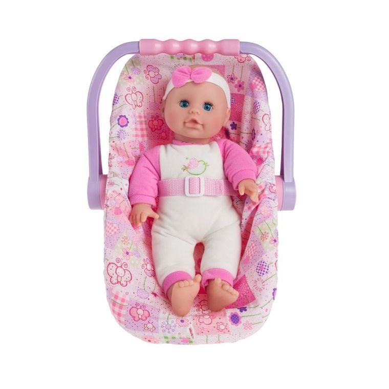 Smiki, lalka bobas w foteliku samochodowym, 33 cm