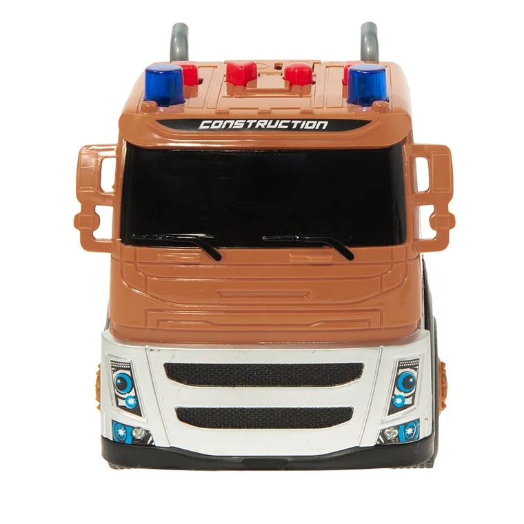 Smiki, laweta z koparką, zestaw pojazdów, światło i dźwięk