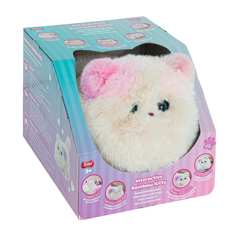 Smiki, Little Dreamer, Kotek z tęczowymi uszami, maskotka interaktywna