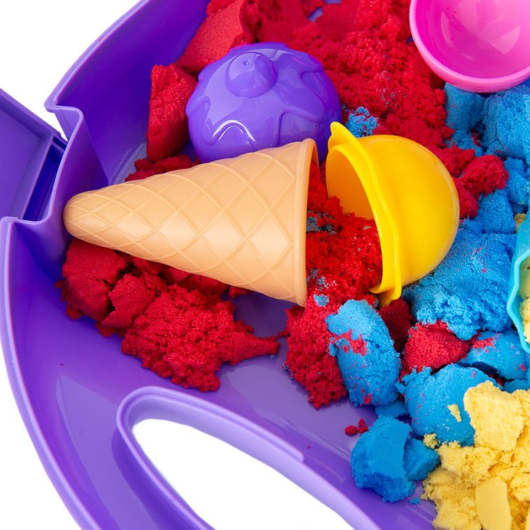 Smiki, Lody, piasek kinetyczny, masa plastyczna w walizce