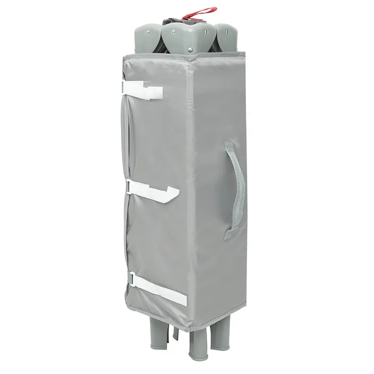 Smiki, łóżeczko turystyczne, szare