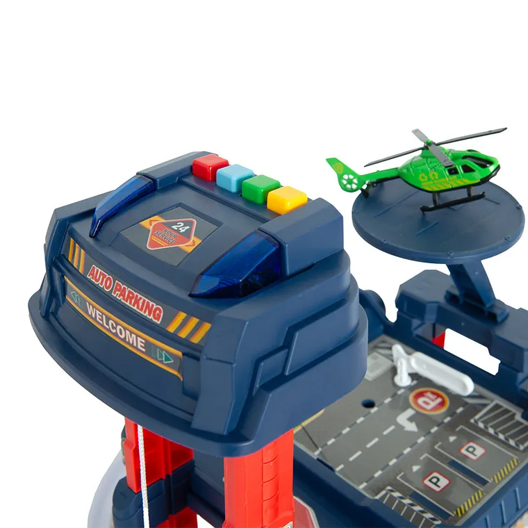 Smiki, parking elektryczny z pojazdami, 77 elementów