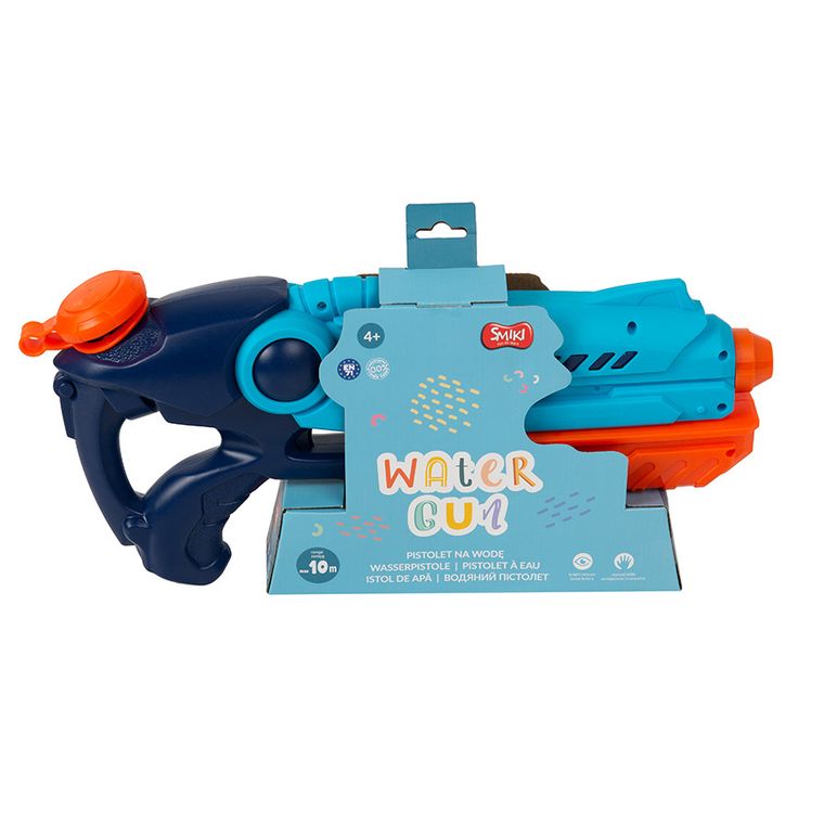 Smiki, pistolet na wodę, niebieski