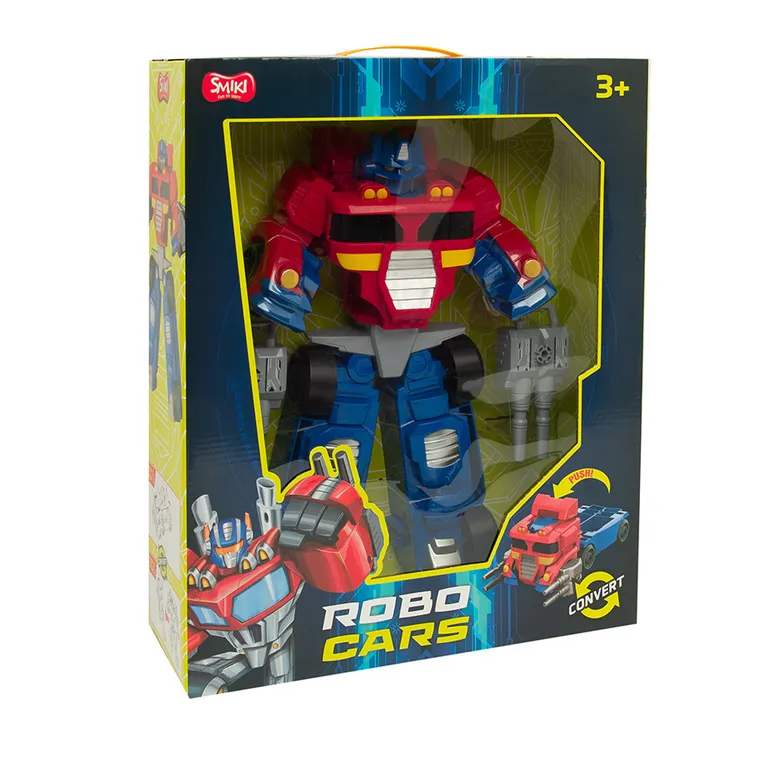 Smiki, Robo Cars, samochód, robot transformujący, czerwono-niebieski