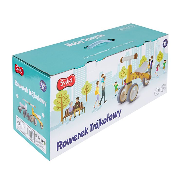 Smiki, rowerek biegowy, zebra