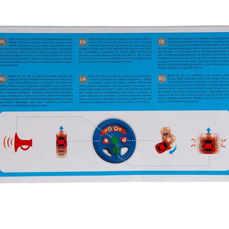 Smiki, samochód zdalnie sterowany, czerwony