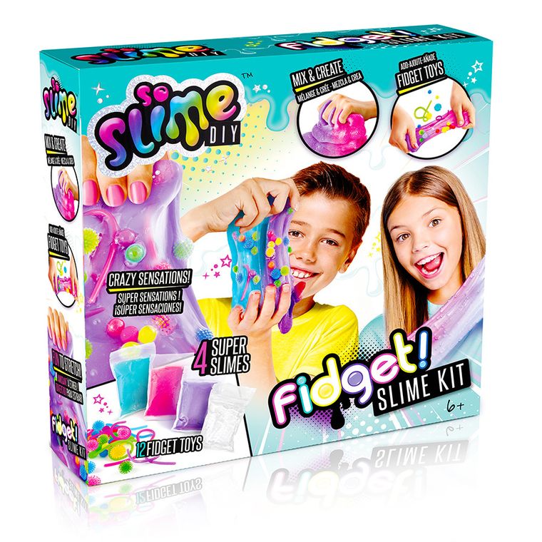 Smiki, So Slime, fidget kit, masa plastyczna, antystresowa, 4 kolory