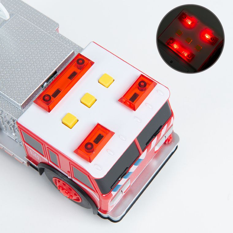 Smiki, Straż pożarna, pojazd, światło i dźwięk, 18 cm