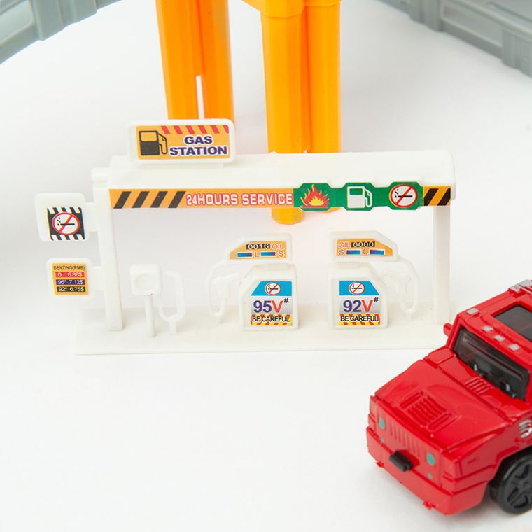 Smiki, Straż pożarna, tor samochodowy z pojazdami, 43 elementy