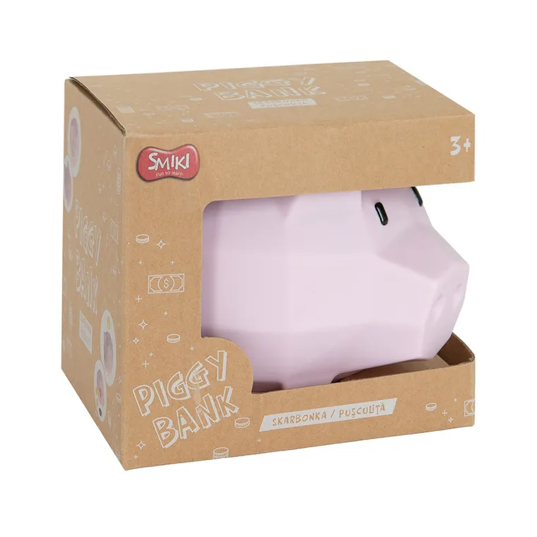 Smiki, świnka skarbonka, różowa