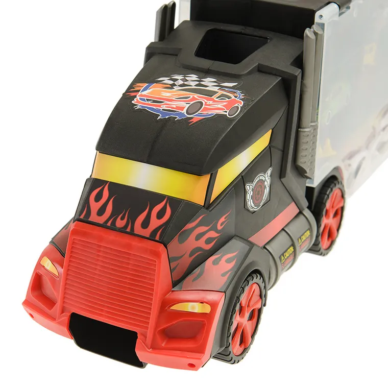 Smiki, transporter z garażem, 6 samochodzików i akcesoria