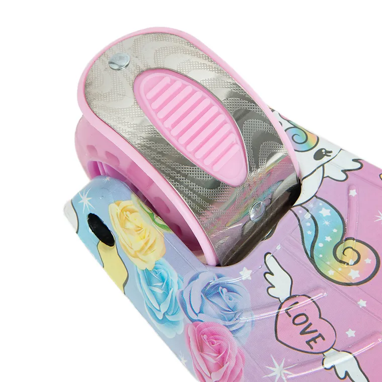 Smiki, trójkołowa hulajnoga ze świecącymi kołami LED, jednorożce