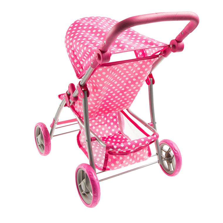 Smiki, wózek spacerowy dla lalek, różowy