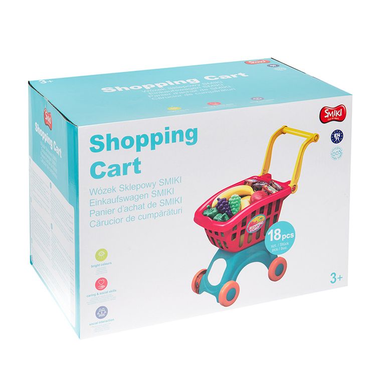 Smiki, wózek zakupowy z akcesoriami