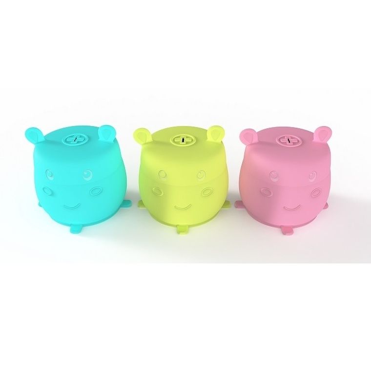 Smily Mia, nakładka ze słomką na kubek, różowa