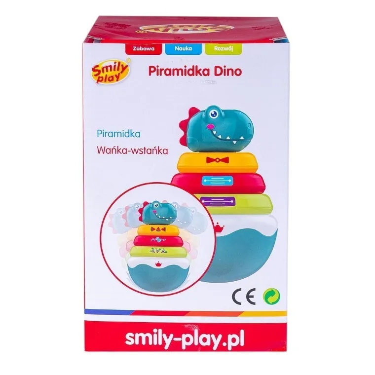 Smily Play, Dino, piramidka, zabawka interaktywna