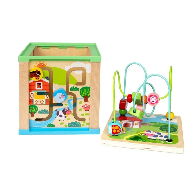 Smily Play, drewniana kostka aktywizująca 5w1