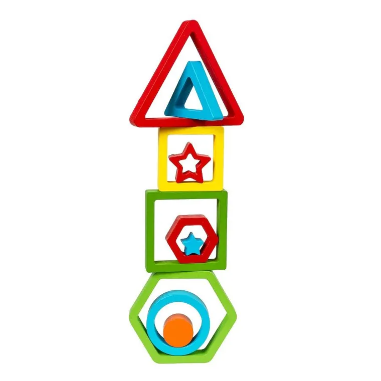 Smily Play, Kształty, drewniana układanka