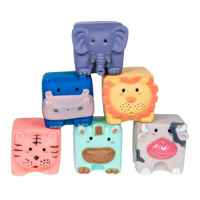 Smily Play, Miękkie klocki sensoryczne, 12 szt.