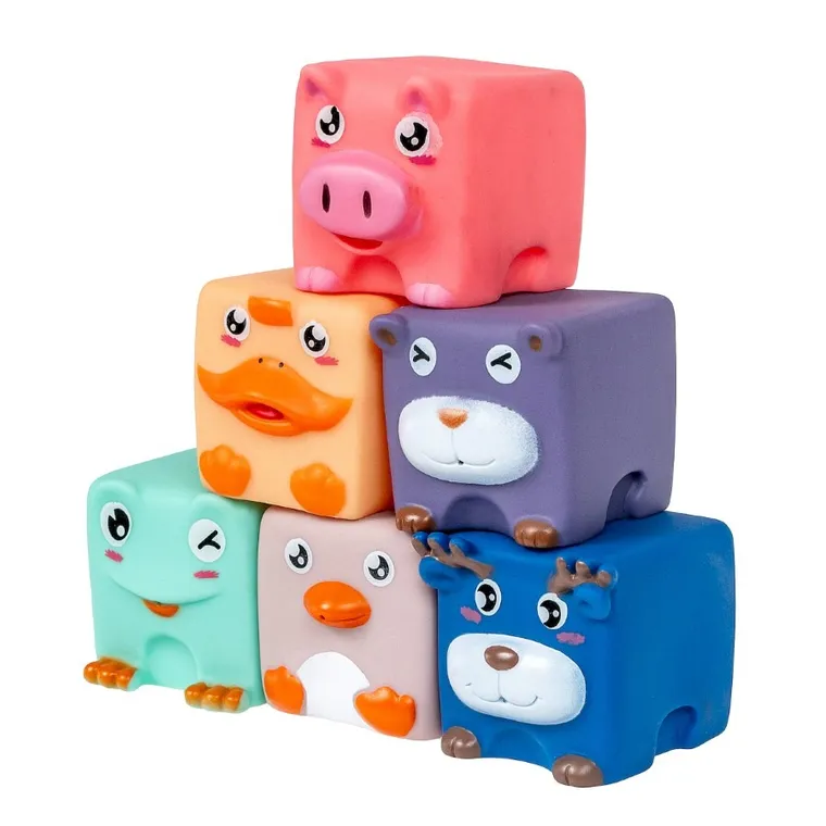Smily Play, miękkie klocki sensoryczne, 6 szt.