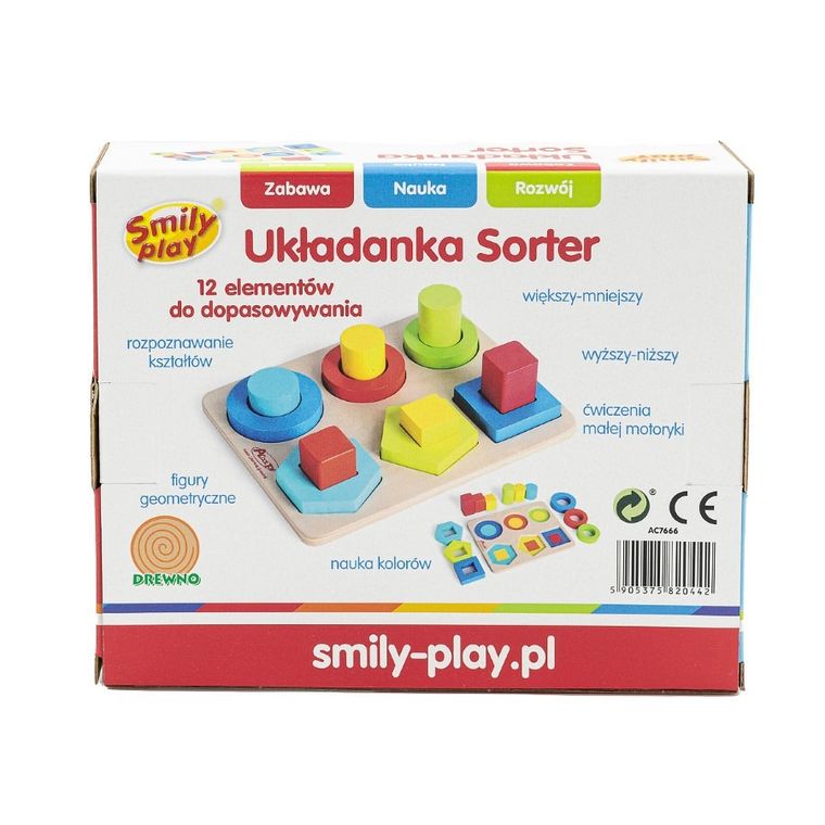 Smily Play, sorter, układanka