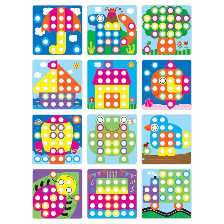 Smily Play, układanka guziczkowa, mozaika, zestaw kreatywny