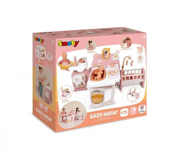 Smoby, Baby Nurse, akcesoria opiekunki